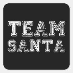 Adesivo Quadrado Papais noeis da equipe Feliz Natal