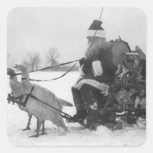 Adesivo Quadrado Papais noeis e Sua Reindeer Turca