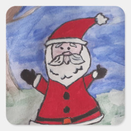 Adesivo Quadrado Papais noeis felizes