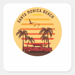 Adesivo Quadrado Papais noeis Monica Beach