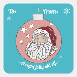 Adesivo Quadrado Papais noeis retrorreflectores (vermelho) 