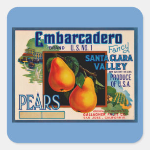 Adesivo Quadrado Papais noeis Ricos Embarcadero Clara Pears