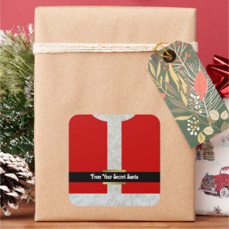 Adesivo Quadrado Papais noeis Secretos - Fato Personalizado de Nata