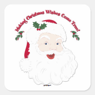 Adesivo Quadrado Papais noeis Vintage Os Sonhos De Natal Fazer Se R