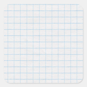 Adesivo Quadrado Papel de gráfico