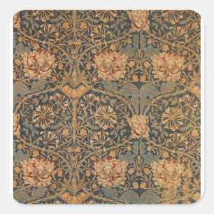 Adesivo Quadrado Papel de parede rico William Morris Honeysuckle