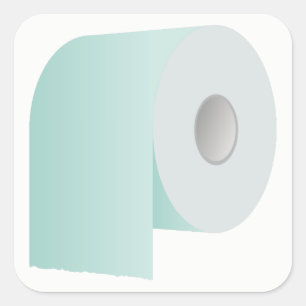 Adesivo Quadrado Papel higiênico