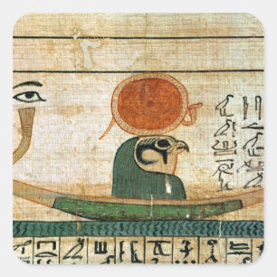 Adesivo Quadrado Papiro funerário egípcio