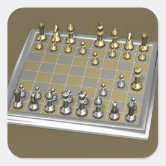 Adesivo Quadrado Chess Color King, Colorida Xadrez King Piece