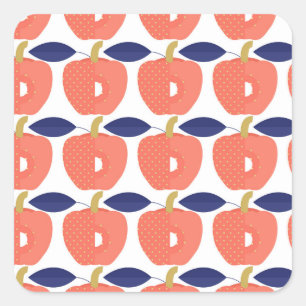 Adesivo Quadrado Paprika Vermelha: O Arroz Inspirava-Se Sem Costura