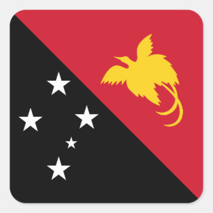 Adesivo Quadrado Papua Nova Guiné