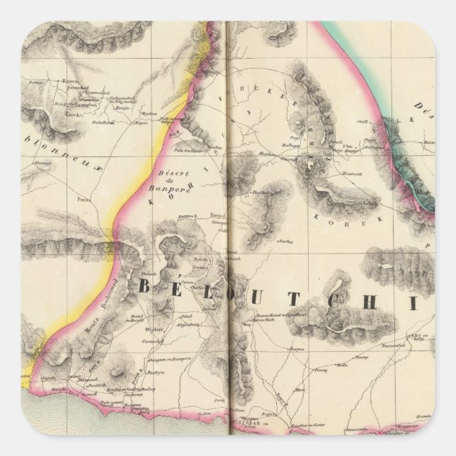 Adesivo Quadrado Paquistão, Ásia 80 (Frente)