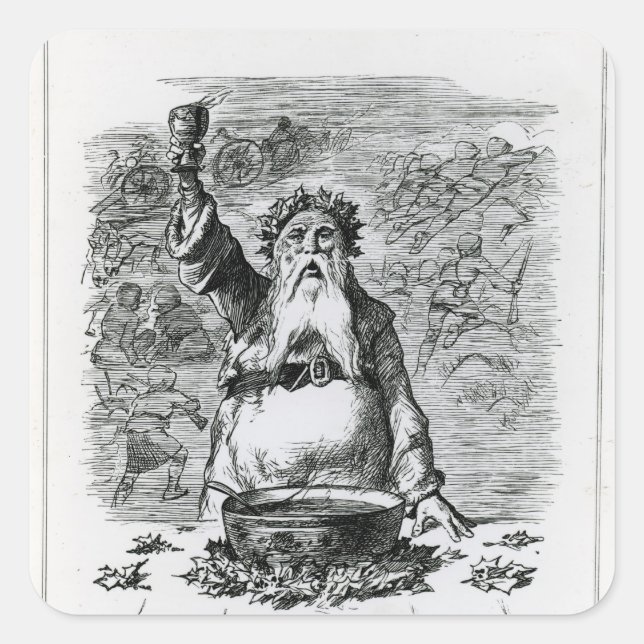 Adesivo Quadrado Para Amigos Ausentes! (Frente)