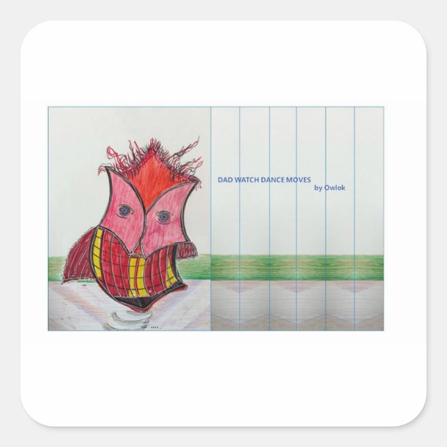 Adesivo Quadrado Para Pai (Frente)