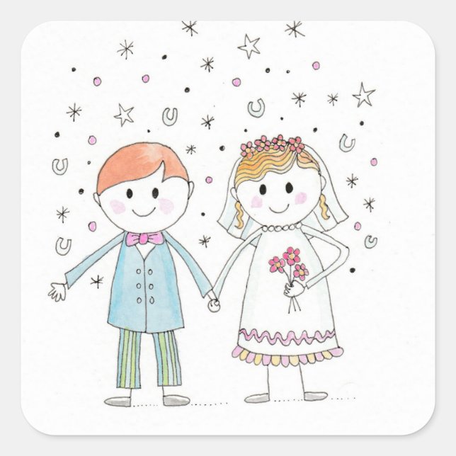 Adesivo Quadrado Parabéns (Frente)