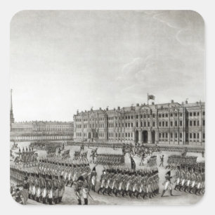 Adesivo Quadrado Parada na frente do palácio imperial