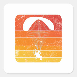 Adesivo Quadrado Paramotor Sticker Paragliding