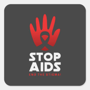 Adesivo Quadrado Parar Aids