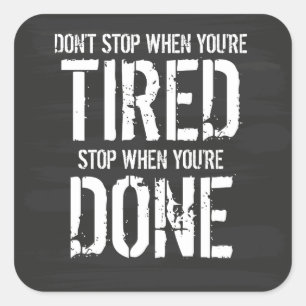 Adesivo Quadrado Parar quando terminar