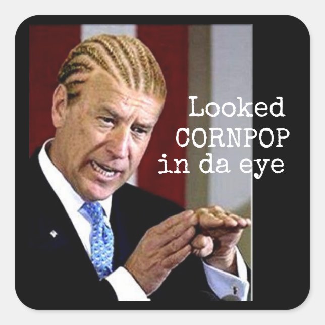 Adesivo Quadrado Pareceu Cornpop no olho (Frente)