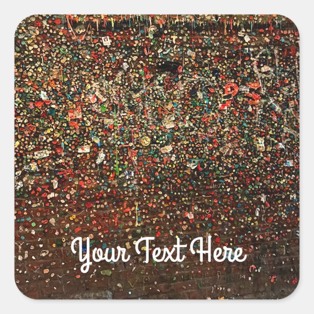 Adesivo Quadrado Parede de Goma Seattle nº 2 (Frente)