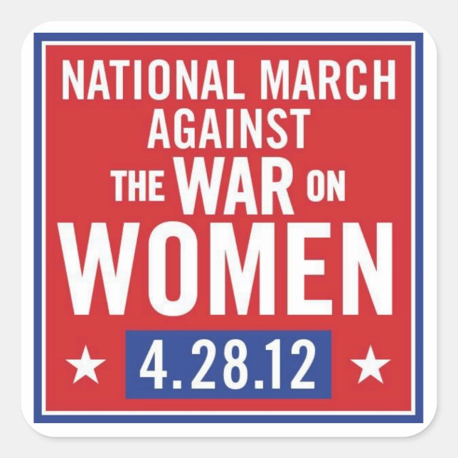 Adesivo Quadrado Parem Com A Guerra Contra Os Vinheiros (Frente)