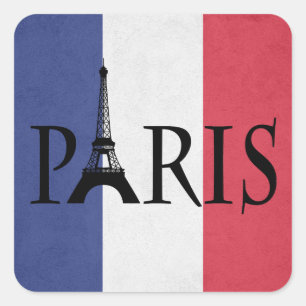 Adesivo Quadrado Paris