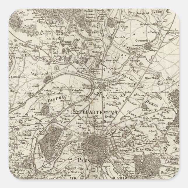 Adesivo Quadrado Paris 5 (Frente)