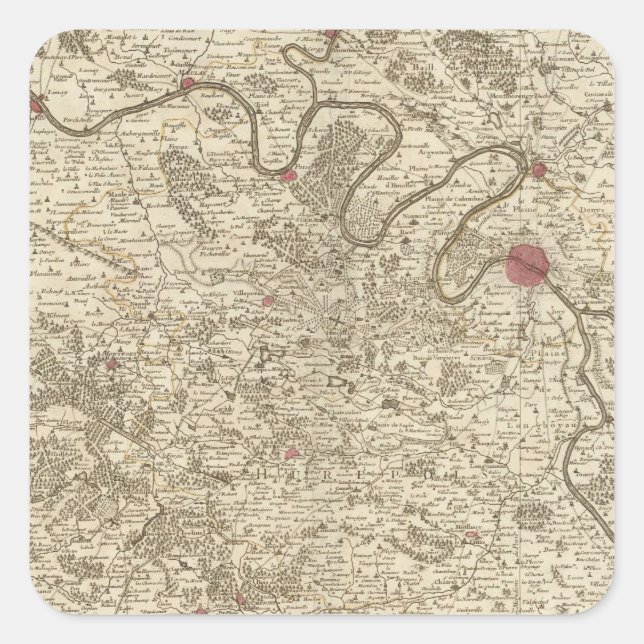 Adesivo Quadrado Paris França (Frente)