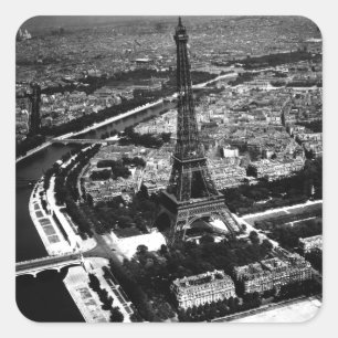 Adesivo Quadrado Paris Libertada pela Segunda Guerra Mundial