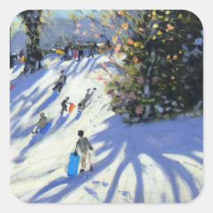 Adesivo Quadrado Parque adiantado de Darley da neve