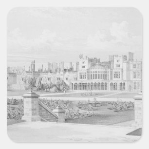 Adesivo Quadrado Parque de Brampton, Huntingdonshire, 1852