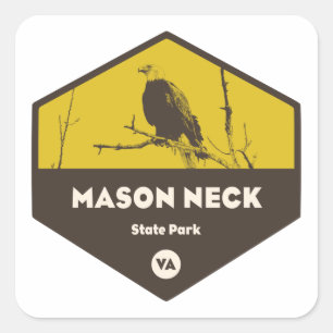 Adesivo Quadrado Parque Estadual do Mason Neck