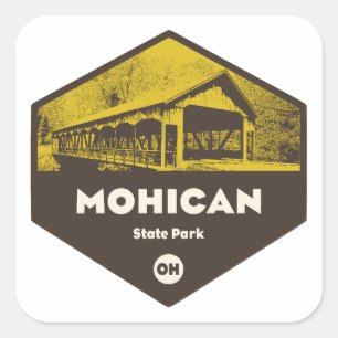 Adesivo Quadrado Parque Estadual Mohican Ohio