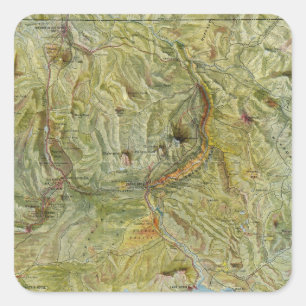 Adesivo Quadrado Parque nacional 2 de Yellowstone