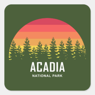 Adesivo Quadrado Parque Nacional Acadia