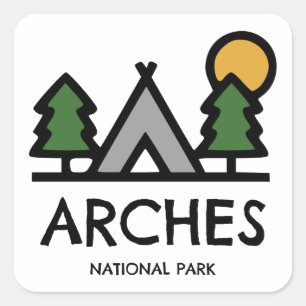 Adesivo Quadrado Parque Nacional Arches