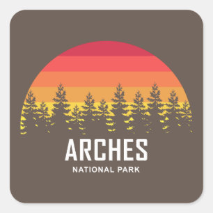 Adesivo Quadrado Parque Nacional Arches