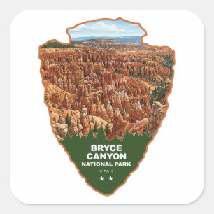 Adesivo Quadrado Parque Nacional Bryce Canyon Arrowhead