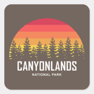 Adesivo Quadrado Parque Nacional Canyonlands