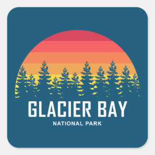 Adesivo Quadrado Parque Nacional da Baía de Glacier