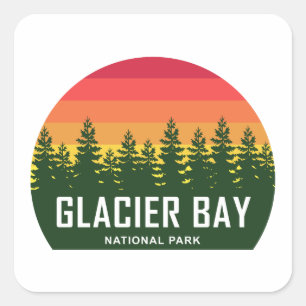 Adesivo Quadrado Parque Nacional da Baía de Glacier