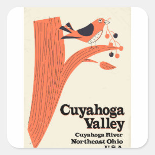 Adesivo Quadrado Parque Nacional da Cuyahoga Valley