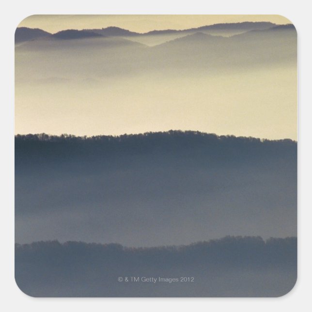 Adesivo Quadrado Parque Nacional das Montanhas do Enfumaçado excele (Frente)