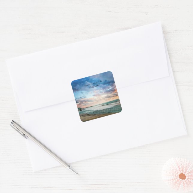 Adesivo Quadrado Parque Nacional de Paparoa, Nova Zelândia (Envelope)