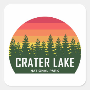 Adesivo Quadrado Parque Nacional do Lago Crater