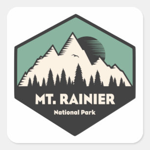 Adesivo Quadrado Parque Nacional do Monte Rainier