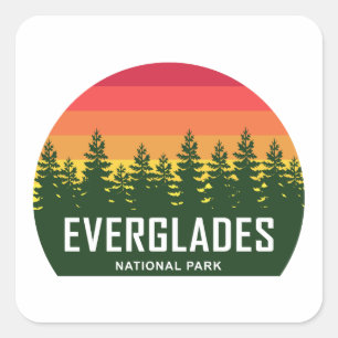 Adesivo Quadrado Parque Nacional Everglades