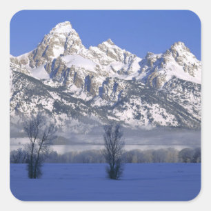Adesivo Quadrado PARQUE NACIONAL GRAND TETON, WYOMING. EUA. Névoa &