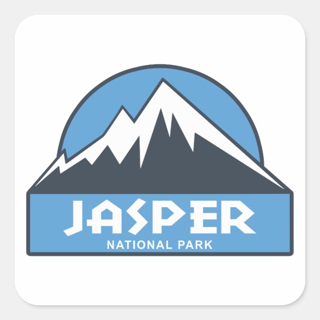 Adesivo Quadrado Parque Nacional Jasper (Frente)